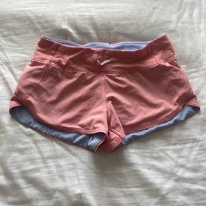 Ivivva Two Be One Pink & Purple Reversible Running Athletic Shorts Girls